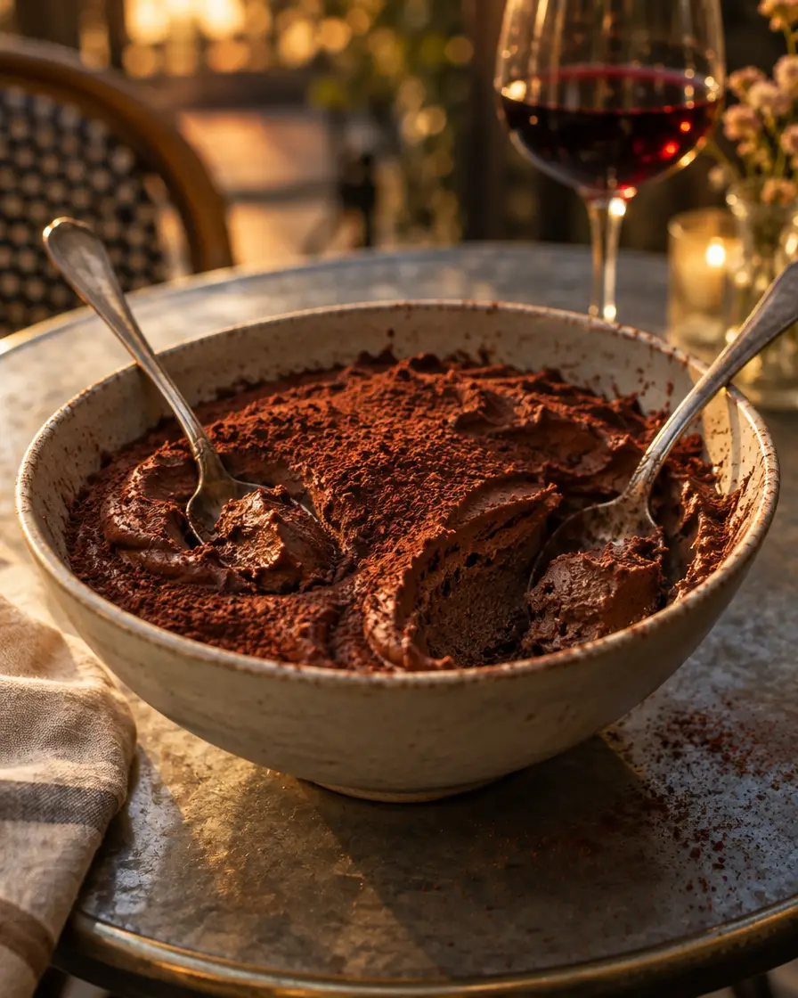 La mousse au chocolat, à partager. En théorie.